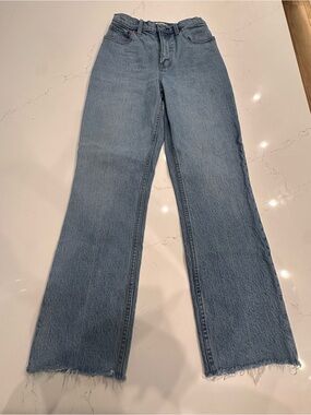 A&F 25S Classic High-Rise Straight Leg Women's Jeans - Light Blue